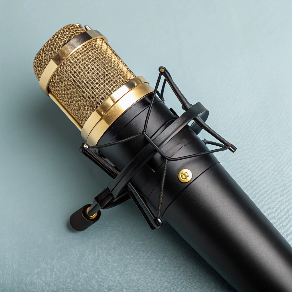 Microphone and stage equipment detail