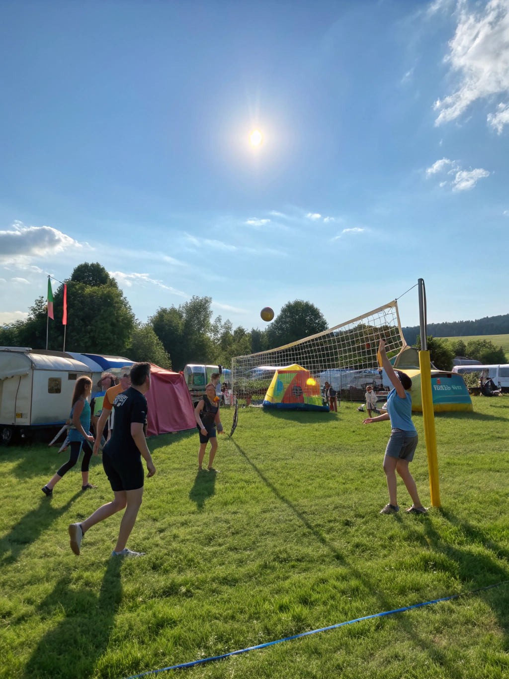 Youth Tribe members participating in high-energy summer camp activities